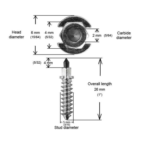 Crampons à Neige SS28R 28 Mm 1 Crampons à Neige SS28R 28 Mm