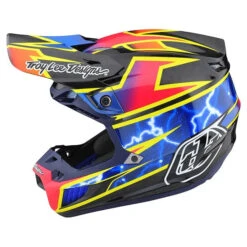 Troy Lee Designs Casque De Motocross SE5 Carbone Lightning - Liquidation