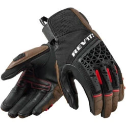 Gants De Moto Ventilé Sand 4 -ADM Sport Boutique 20231212 095240 FGS173 Gloves Sand 4 Brown Black front jpg