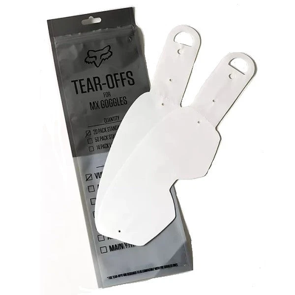 Fox Pellicules Tear-Offs Vue 1 Fox Pellicules Tear-Offs Vue