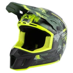 Klim Casque Hors Sentiers De Motoneige F3 Carbone -ADM Sport Boutique 3761 002 UnrulyKombuGreen Hi Vis 01