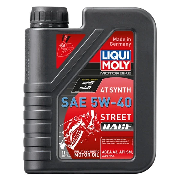 Huile Liqui Moly 100% Synthétique Street Race 1 Huile Liqui Moly 100% Synthétique Street Race