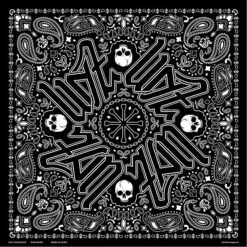 Bandana De Luxe Black Paisley