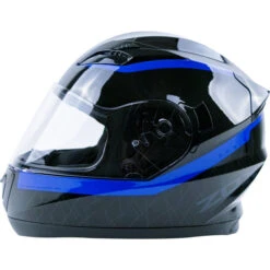Casque Intégral De Moto Sonic Ace - Liquidation -ADM Sport Boutique 88 35651 Zox Sonic Ace Black Blue Angle 01