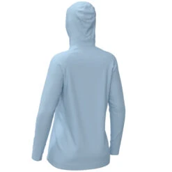 Coton Ouaté Attack UPF Femme -ADM Sport Boutique AttackUPF PO Hoodie W MauiBlue 252267 5900 side2