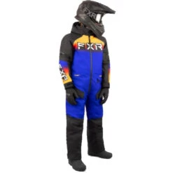 Ensemble De Motoneige Recruit Enfant -ADM Sport Boutique BleuNoirdeface