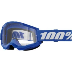 100% Lunettes De Motocross Strata 2 Lentille Claire Junior 23 100% Lunettes De Motocross Strata 2 Lentille Claire Junior -ADM Sport Boutique Blueetblanc
