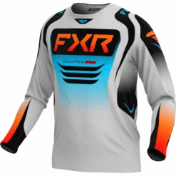 Chandail De Motocross Clutch Pro -ADM Sport Boutique ClutchProMX Jersey GreySkyOrange 253327 0553 front