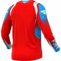 Chandail De Motocross Clutch Pro -ADM Sport Boutique ClutchProMX Jersey RedWhiteCyan 253327 2001 back