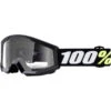 100% Lunettes De Motocross Strata Lentille Claire Enfant