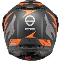 Schuberth Casque De Moto Modulaire E2 Explorer -ADM Sport Boutique E2 Explorer Orange Back 73040