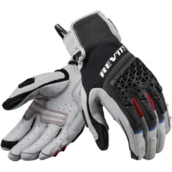 Gants De Moto Ventilé Sand 4 -ADM Sport Boutique FGS173 Gloves Sand 4 Light Grey Black front
