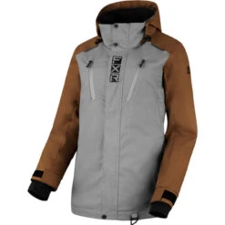 Manteau De Motoneige Aerial Femme -ADM Sport Boutique ManteaudeMotoneigeAerialFemmeFXRgrisetbrun