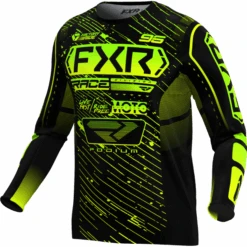 Chandail De Motocross Podium 38 Chandail De Motocross Podium -ADM Sport Boutique Podium MXJersey BlkHiVisLime 253325 1065 front