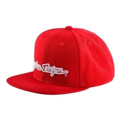 Troy Lee Designs Casquette Snapback Signature -ADM Sport Boutique TLD 22S HAT FLAT BILL SIGNATURE REDWHT 01 1000x 1249eded 6d6e 4da5 a465 9975105c5c6b