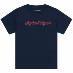 Troy Lee Designs Chandail Signature Junior -ADM Sport Boutique TLD 25 YOUTH SS TEE SIGNATURE NVY 01