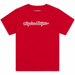 Troy Lee Designs Chandail Signature Junior -ADM Sport Boutique TLD 25 YOUTH SS TEE SIGNATURE TEAMRED 01