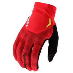 Troy Lee Designs Gants De Motocross Ace SRAM Shifted -ADM Sport Boutique TLD M24D1 ACE GLOVE SRAM FIERYRED 01