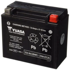 Batterie YUASA Haute Performance Pour Moto 21 Batterie YUASA Haute Performance Pour Moto -ADM Sport Boutique YTX20HL YUAM720BH