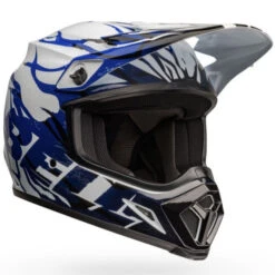 Bell Casque MX-9 Mips Decay -ADM Sport Boutique bell mx 9 mips dirt motorcycle helmet decay gloss blue front right