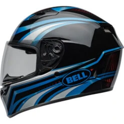 Bell Casque Intégral De Moto Qualifier -ADM Sport Boutique bell qualifier street motorcycle helmet conduit gloss blue black left