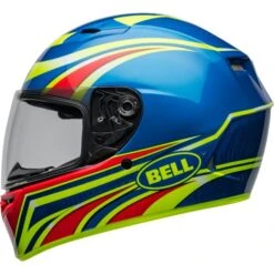 Bell Casque Intégral De Moto Qualifier -ADM Sport Boutique bell qualifier street motorcycle helmet conduit gloss blue retina left