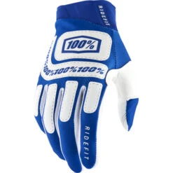 100% Gants De Motocross Ridefit -ADM Sport Boutique bleuetblanc ecfab1e1 320f 423a 9418 0f58a37b1eea