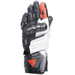 Dainese Gants De Moto Carbon 4 Long Femme -ADM Sport Boutique carbon 4 long lady leather gloves bl1ack white fluo red