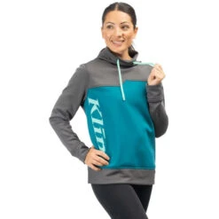Klim Coton Ouaté Accelerate Femme -ADM Sport Boutique grisetbleu 892fbce3 088f 462d af5a 976db565f1a3