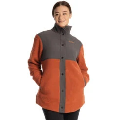 Klim Manteau High Pile Mountain Fleece Femme -ADM Sport Boutique grisetorange 53388023 cedd 47fe a1de 7e8a87665f4b