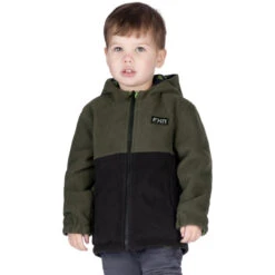 Manteau Ride Reversible Enfant -ADM Sport Boutique grisetvertcotegris