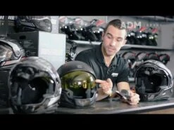 Casque AMS Mission Carbon Avec Visière Double électrique -ADM Sport Boutique hqdefault 16 14