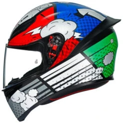 AGV Casque Intégral De Moto K1 Multi Bang Matt - Liquidation 5 AGV Casque Intégral De Moto K1 Multi Bang Matt - Liquidation -ADM Sport Boutique k1 multi ece2205 bang matt italy blue 2