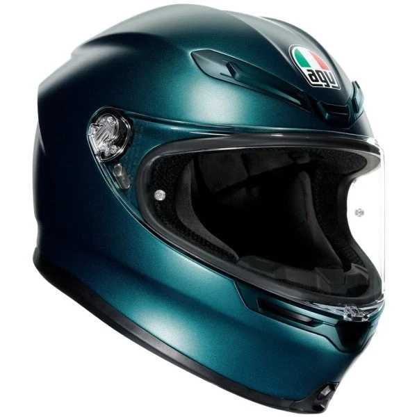 AGV Casque Intégral De Moto K6 Mono Petrolio - Liquidation 1 AGV Casque Intégral De Moto K6 Mono Petrolio - Liquidation