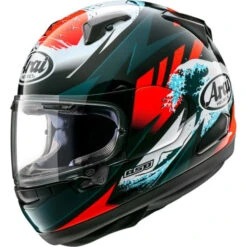 Casque De Moto Intégral Quantum-X Graphique -ADM Sport Boutique quantum x wave helmet black blue red 685311187581