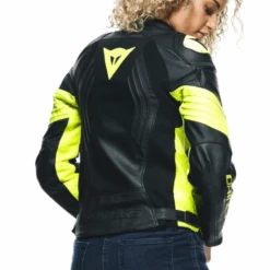 Dainese Manteau De Moto Racing 4 Femme - Liquidation -ADM Sport Boutique racing 4 lady leather jacket black fluo yellowModeleDos 727a891b 7139 4153 bdb0 54e9898314ac