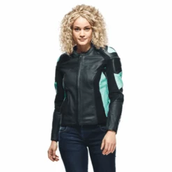 Dainese Manteau De Moto Racing 4 Perforé Femme - Liquidation -ADM Sport Boutique racing 4 lady leather jacket perf black acqua greenmodel f1b694ad bb9b 4637 8b97 53a8c6fc7106
