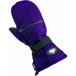 Mitaines De Motoneige Nylon Junior 10 Mitaines De Motoneige Nylon Junior -ADM Sport Boutique youth nylon leather mittens plum 222108 3d xs